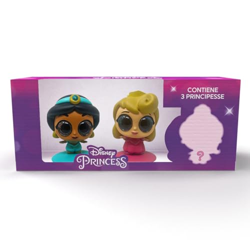 #sbabam Disney Princess Toys, Disney Prinzessinnen mit Glitzeraugen, Spielzeug ab 3 Jahre für Mädchen, Disney Geschenke mit 3 Mini Puppe Jasmin + Aurora + Überraschungsprinzessin von #sbabam