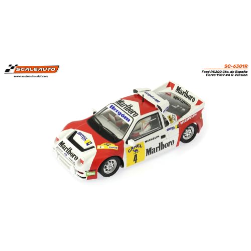 Scaleauto Ford RS200 Cto. de España Tierra 1989 n.4 R-Version AW Avec Châssis Medium (gris) von Scaleauto