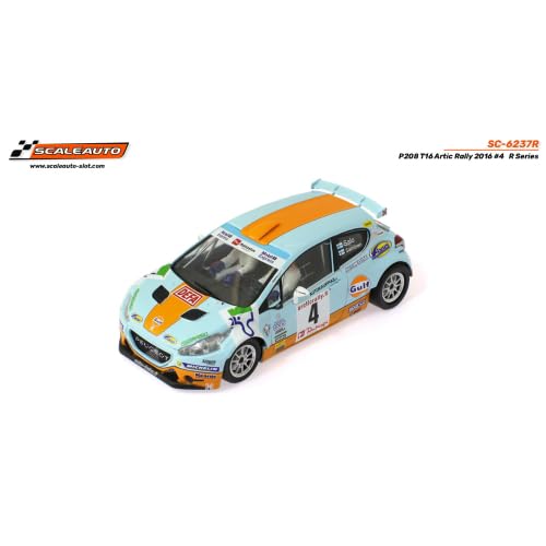 Scaleauto SC-6237R Peugeot 208 T16 Artic Rally 2016 n.4 Gulf Racing R-Series von Scaleauto