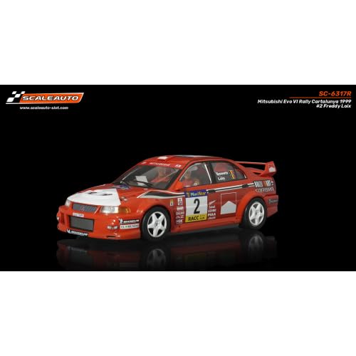 Scaleauto SC-6317R Mitsubishi Evo VI Rally Catalunya 1999 n.2 Freddy Loix R-Version von Scaleauto