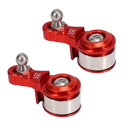 Scalewbin 2X Einstellbarer Dämpfungs Servoarm Aus 25T Aluminium Legierung für 1/10 RC Modelle Trx4 Upgrade Teile, Rot von Scalewbin