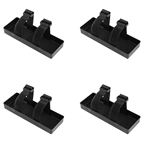 Scalewbin 4X RC Batterie Fach Gehäuse Batterie Kasten Halterung für Axial SCX10 TRX4 D90 1/8 1/10 RC Auto Teile,Schwarz von Scalewbin