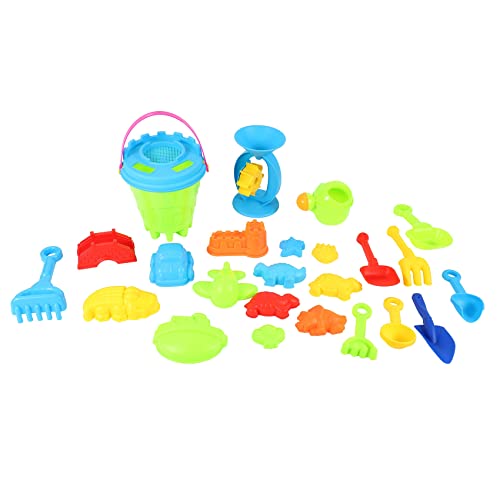 Scalewbin Satz von 25 Baby Kid Beach Toys mit Schloss Eimer Schaufel Rake Wasserkocher Kinder Spielzeug von Scalewbin