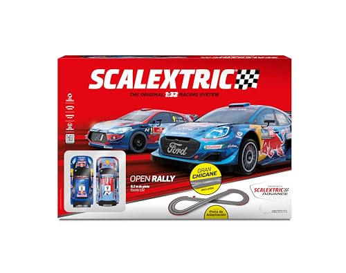 SCALEXTRIC - Originalstrecke - Komplette Rennstrecke - Maßstab 1:32 (Open Rally Set) von Scalextric