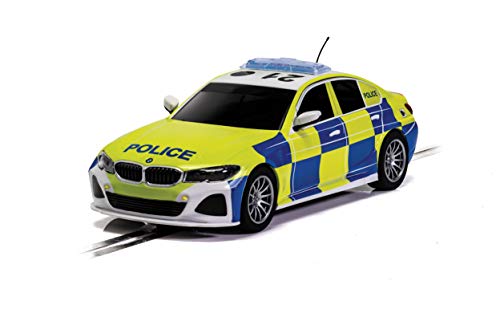 Scalextric C4165 BMW 330i M-Sport – Polizeiauto, Blau/Gelb von Scalextric