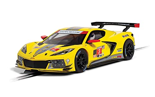 Scalextric C4246 1:32 Corvette C8R Daytona '20 Gelb #3 HD - Slotcar, Rennbahn, Auto für Rennbahn, Rennbahnauto von Scalextric