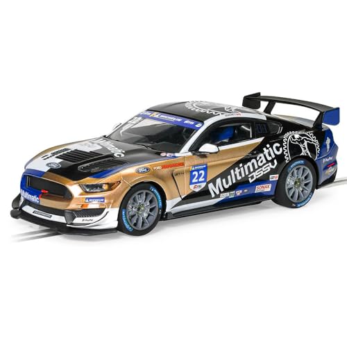 Scalextric C4403 1:32 Ford Mustang 2021#22 Mult.MSP HD - Slotcar, Rennbahn, Auto für Rennbahn, Rennbahnauto, Rennbahn für Kinder, Kinderspielzeug, Zubehör für Kinderrennbahnen von Scalextric