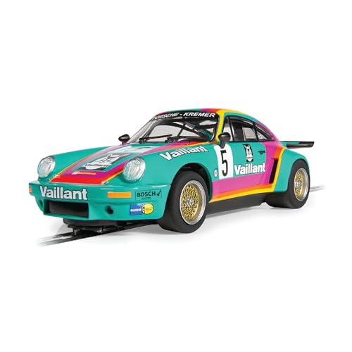 Scalextric C4439 1:32 Porsche 911 3.0 RSR Vaillant #5 HD - Slotcar, Rennbahn, Auto für Rennbahn, Rennbahnauto, Rennbahn von Scalextric