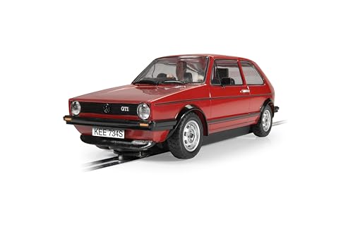 Scalextric C4490 1:32 Volkswagen Golf GTI Mk.I Rot - Slotcar, Rennbahn, Auto für Rennbahn, Rennbahnauto, Rennbahn, Kinderspielzeug, Zubehör für Rennbahnen von Scalextric