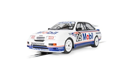 Scalextric Cars – C4505 Ford Sierra RS500 – Peter Brock Bathurst 1989 – Spielzeug-Schlitzauto zur Verwendung Rennstrecken oder -Set – Geschenkideen für kleine Kinder für Jungen von Scalextric