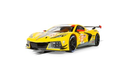 Scalextric Cars – C4558 Chevrolet Corvette C8R – Lemans GTE AM Winner 2023 – Spielzeug-Schlitzauto zur Verwendung Rennstrecken – Geschenkideen für kleine Kinder von Scalextric