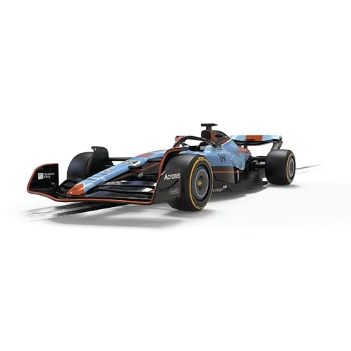 Scalextric Cars – C4559 Williams FW45 – Alex Albon – Gulf Edition – Spielzeug-Schlitzauto zur Verwendung Rennstrecken oder -Set – Geschenkideen für kleine Kinder für Jungen-Mädchen von Scalextric