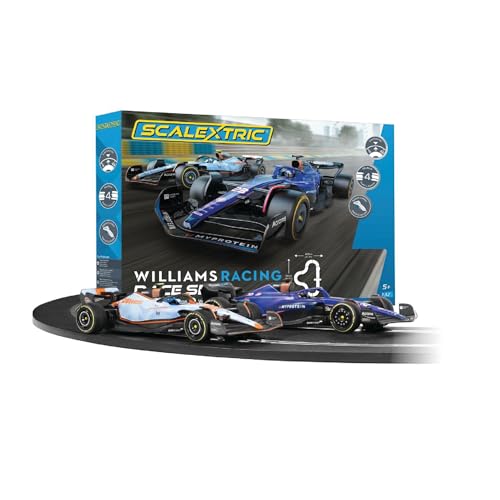 Scalextric Kinder – C1450M Williams Racing Race Set Speed ​​Track – elektrische Jungen und Mädchen ab 5 Jahren, Slotcar-Rennstrecken – Mini-Auto-Rennsets im Maßstab 1:32 von Scalextric