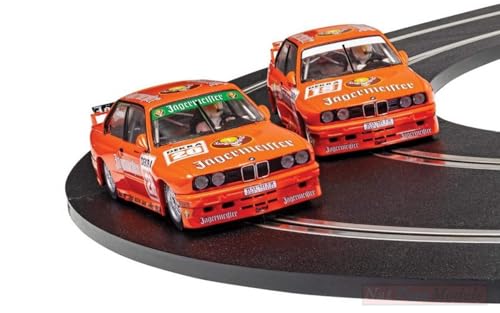 Scalextric Model KOMPATIBEL MIT BMW E30 M3 Tea Jagermeister Twin Pack Pz.2 Slot 1:32 DIECAST C4110A von Scalextric