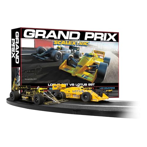 Scalextric Rennbahn-Sets für Kinder – 1980er Grand Prix Speed Track – Elektrische Rennstrecken für Jungen & Mädchen ab 5 Jahren, Slot Car Rennstrecken – 1:32 Mini Autorennsets, Jungen Scalextric Rennbahn-Sets für Kinder – 1980er Grand Prix Speed Track – Elektrische Rennstrecken für Jungen & Mädchen ab 5 Jahren, Slot Car Rennstrecken – 1:32 Mini Autorennsets, Jungen von Scalextric