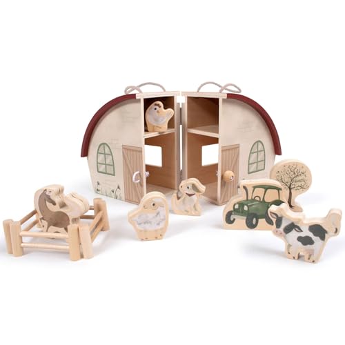 FILIBABBA - My Wooden Farm House with Animals - (FI-02777) von Scandinavian Baby Products