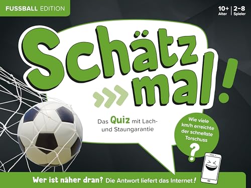 Schätz mal! Fußball Edition: Das Quiz mit Lach- und Staungarantie I Ab 10 Jahre I 2-8 Spieler I Spiele-Block von Schätz mal!