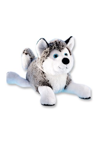 Schaffer 4741 Plüsch Hund Schlittenhund Husky, 24 cm, Grau/Weiß von Schaffer