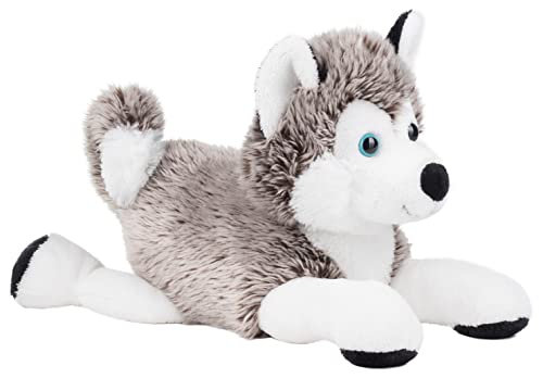 Schaffer Knuddel mich! 4742 Plüsch Hund Schlittenhund Husky, 30 cm, Grau/Weiß von Schaffer