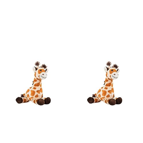 Schaffer 5560 Plüsch-Giraffe Bahati, Braun, XS - 18 cm (Packung mit 2) von Schaffer