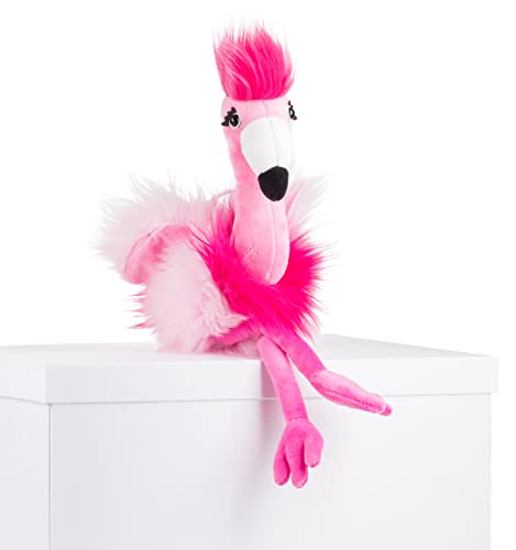 Schaffer 5571 Plüsch-Flamingo Chantal, Pink, M - 34 cm von Schaffer