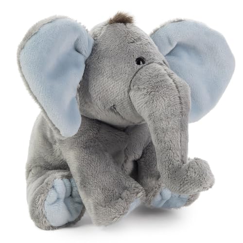 Schaffer 5182 Elefant BabySugar Blue Plüschtier, blau, Größe M 19 cm von Schaffer