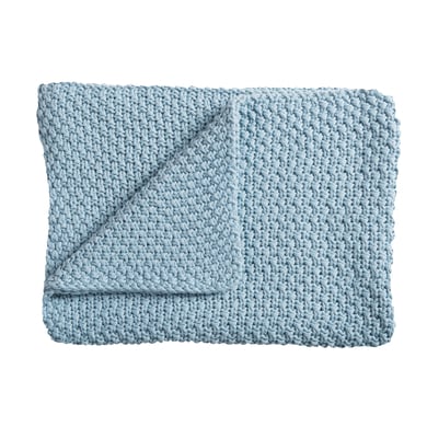 Schardt Baby-Strickdecke 75 x 100 cm hellblau von Schardt