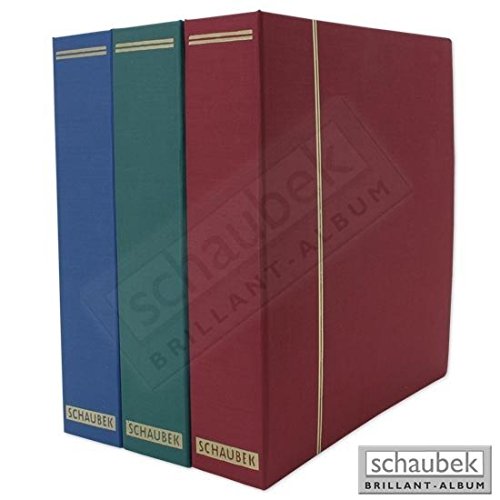 Schaubek DS700/1 Ganzleinen-Schraubbinder, mit 50 Blankoblättern bb700 rot von Schaubek