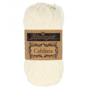 Scheepjes Cahlista Garn Unicolor 105 Bridal White von Scheepjes