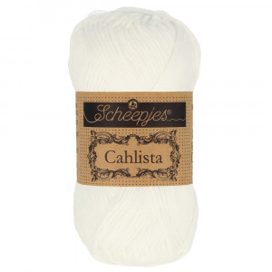 Scheepjes Cahlista Garn Unicolor 106 Snow White von Scheepjes