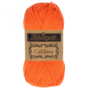 Scheepjes Cahlista Garn Unicolor 189 Royal Orange von Scheepjes