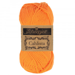 Scheepjes Cahlista Garn Unicolor 281 Tangerine von Scheepjes