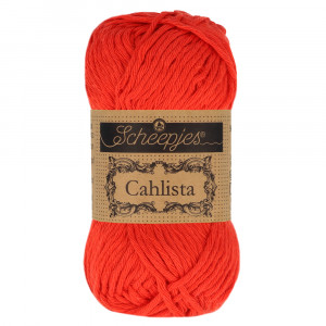 Scheepjes Cahlista Garn Unicolor 390 Poppy Rose von Scheepjes