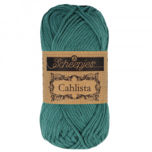 Scheepjes Cahlista Garn Unicolor 391 Deep Ocean Green von Scheepjes