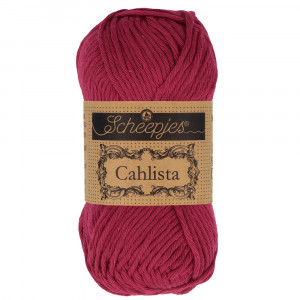 Scheepjes Cahlista Garn Unicolor 517 Ruby von Scheepjes