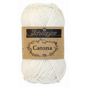 Scheepjes Catona Garn Unicolor 105 Bridal White von Scheepjes