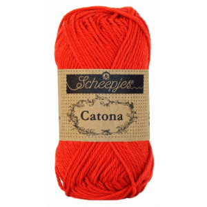 Scheepjes Catona Garn Unicolor 115 Hot Red von Scheepjes