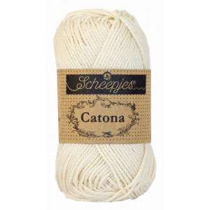 Scheepjes Catona Garn Unicolor 130 Old Lace von Scheepjes