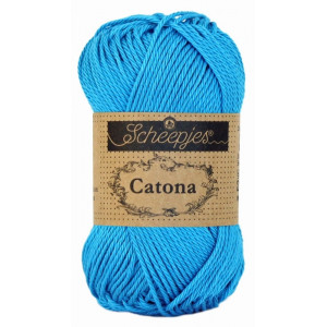 Scheepjes Catona Garn Unicolor 146 Vivid Blue von Scheepjes