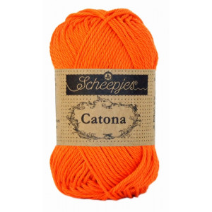 Scheepjes Catona Garn Unicolor 189 Royal Orange von Scheepjes