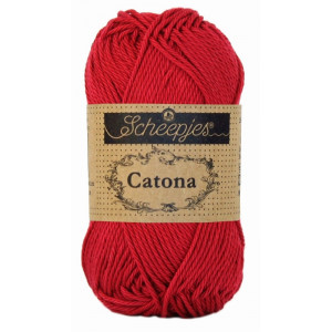 Scheepjes Catona Garn Unicolor 192 Scarlet von Scheepjes