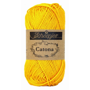 Scheepjes Catona Garn Unicolor 208 Yellow Gold von Scheepjes