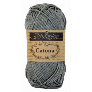 Scheepjes Catona Garn Unicolor 242 Metal Grey von Scheepjes