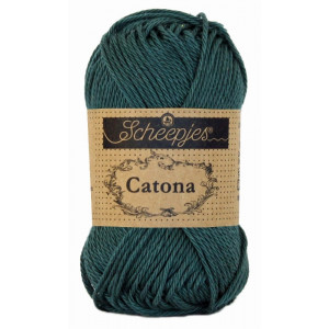 Scheepjes Catona Garn Unicolor 244 Spruce von Scheepjes