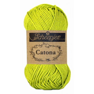 Scheepjes Catona Garn Unicolor 245 Green Yellow von Scheepjes