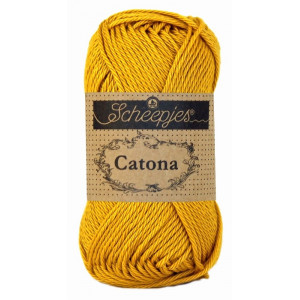 Scheepjes Catona Garn Unicolor 249 Saffron von Scheepjes