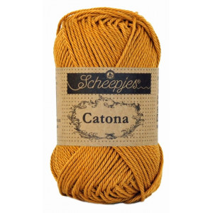 Scheepjes Catona Garn Unicolor 383 Ginger Gold von Scheepjes