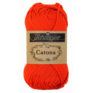 Scheepjes Catona Garn Unicolor 390 Poppy Rose von Scheepjes