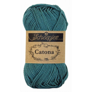 Scheepjes Catona Garn Unicolor 391 Deep Ocean Green von Scheepjes