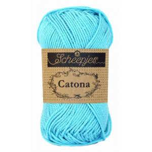 Scheepjes Catona Garn Unicolor 397 Cyan von Scheepjes